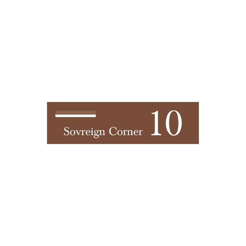 Corten Powder-Coated Aluminium Letterbox Faceplate 900 x 250 - 240 Slo ...