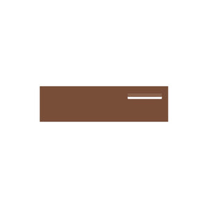 Corten Powder-Coated Aluminium Letterbox Faceplate 900 x 250 - 240 Slot