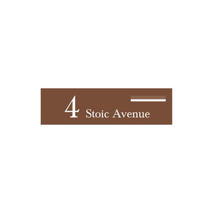 Corten Powder-Coated Aluminium Letterbox Faceplate 900 x 250 - 240 Slot