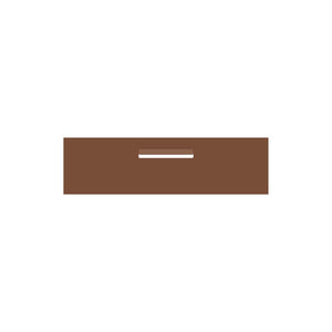 Corten Powder-Coated Aluminium Letterbox Faceplate 900 x 250 - 240 Central Slot