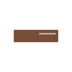Corten Powder-Coated Aluminium Letterbox Faceplate 900 x 250 - 340 Slot