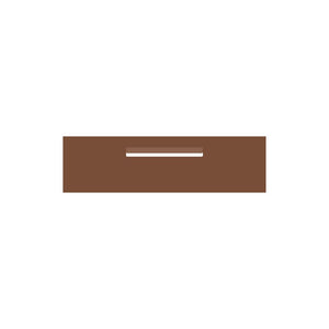 Corten Powder-Coated Aluminium Letterbox Faceplate 900 x 250 - 340 Central Slot