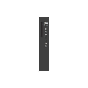 Vertical Custom Address Decal Sticker