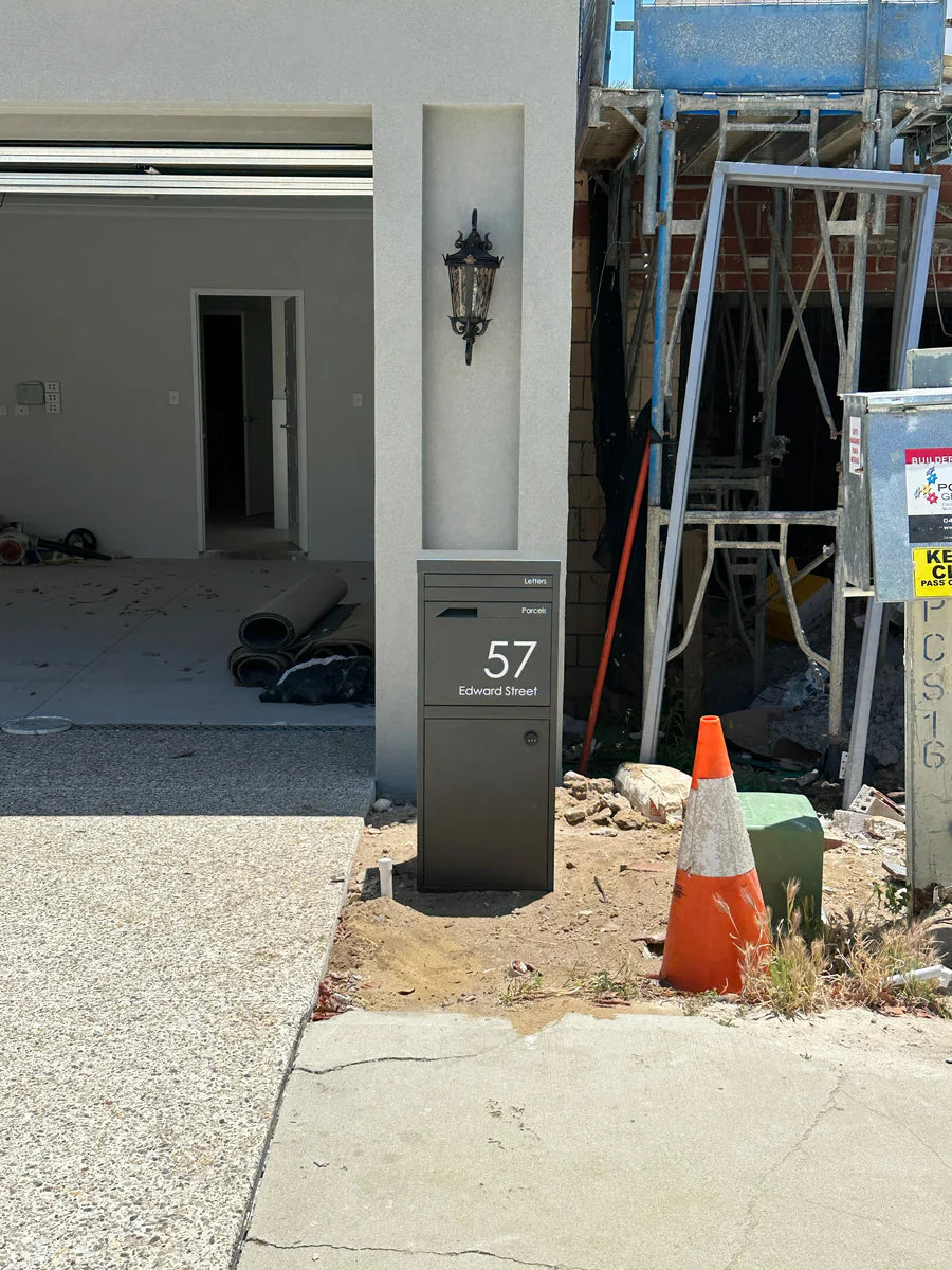 Large Custom Address Decal Sticker Aligned Right