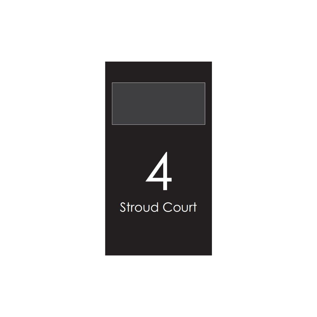 Extra Large Custom Address Decal Sticker