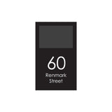 Extra Large Custom Address Decal Sticker