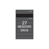 Hamilton Custom Address Decal Sticker