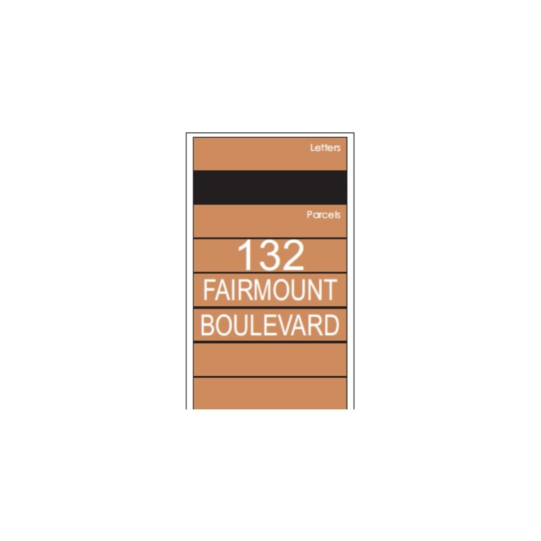 Hamilton Custom Address Decal Sticker