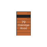 Hamilton Custom Address Decal Sticker