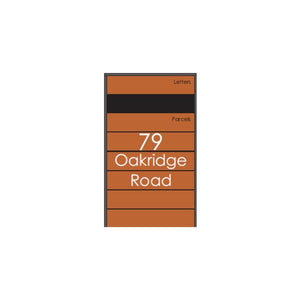 Hamilton Custom Address Decal Sticker