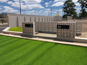 Black Powder-Coated Aluminium Letterbox Faceplate 900 x 250 - 340 Slot