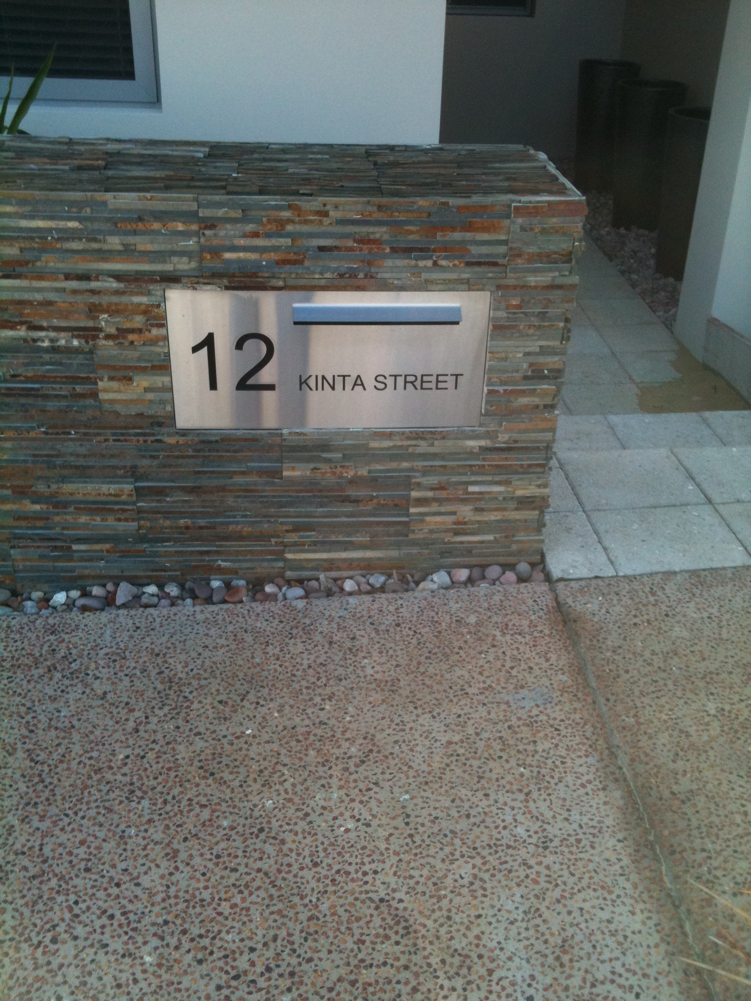 Marine Grade Brushed Stainless Steel Letterbox Faceplate 600 x 300 (Laser Etched) - 340 Slot