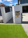 Marine Grade Mirror Polished Stainless Steel Letterbox Faceplate 400 x 600 (Laser Cut) - 240 Slot