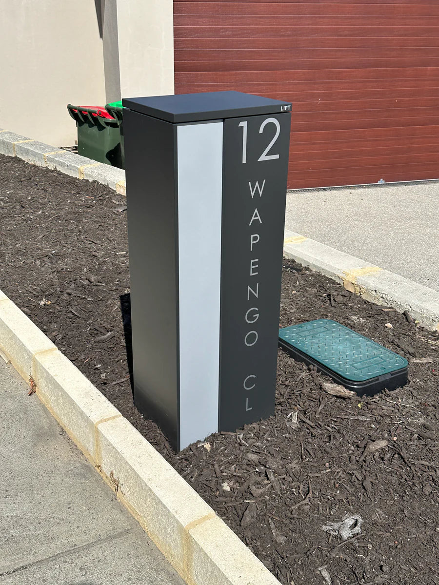 Vertical Custom Address Decal Sticker