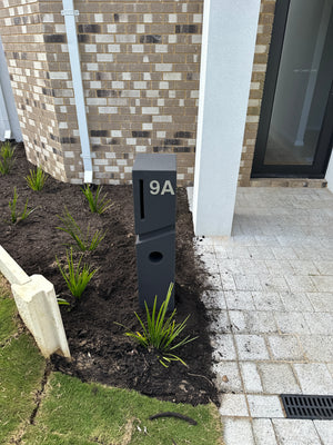 Stick on Bold Numbers – 75mm Stainless Steel