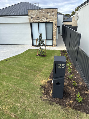 Stick on Bold Numbers – 75mm Stainless Steel
