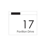 Large Custom Address Decal Sticker