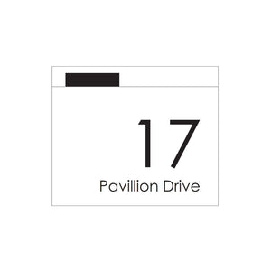 Large Custom Address Decal Sticker