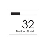 Large Custom Address Decal Sticker