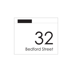 Large Custom Address Decal Sticker