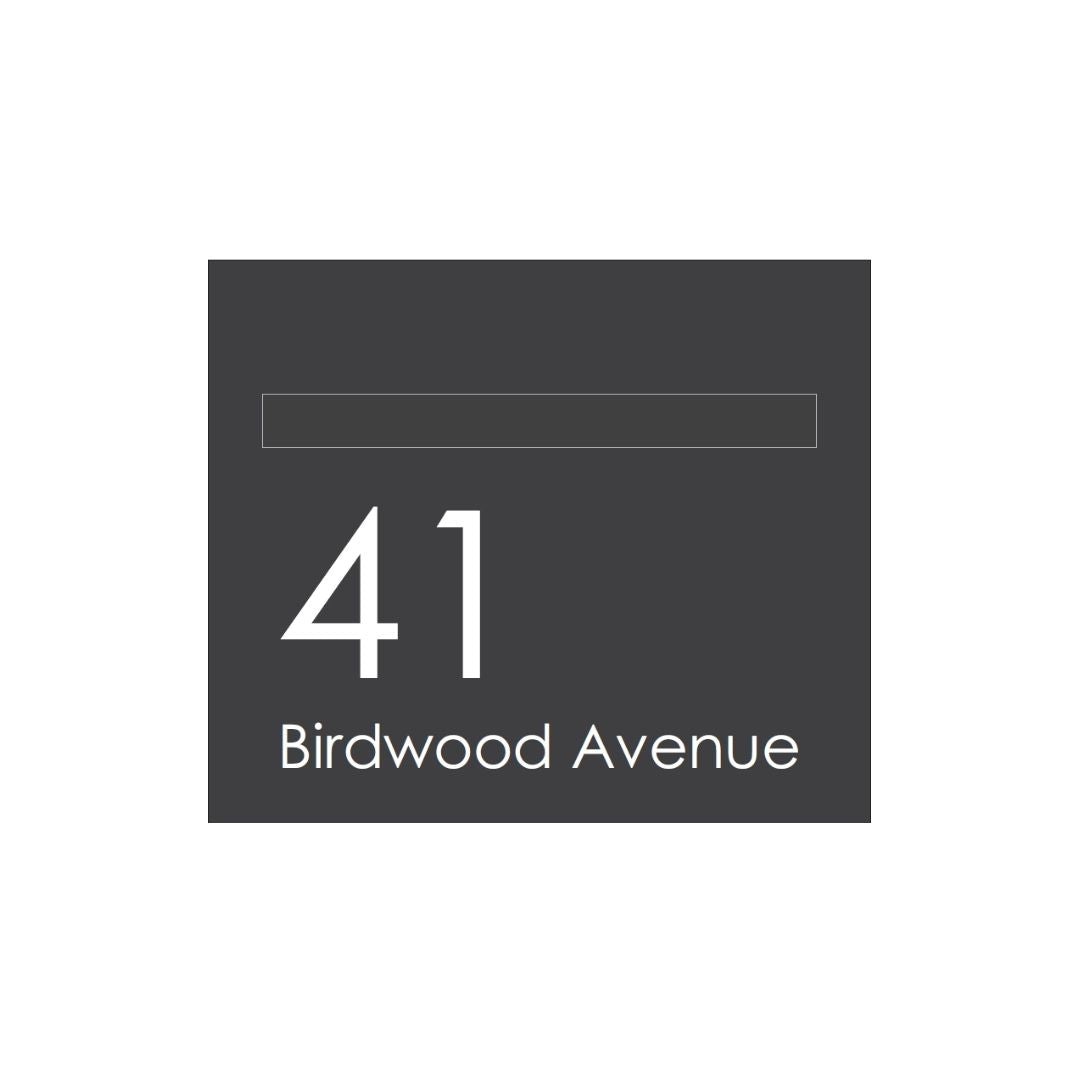 Large Custom Address Decal Sticker