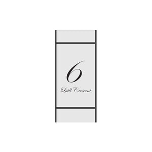 Large Custom Address Decal Sticker