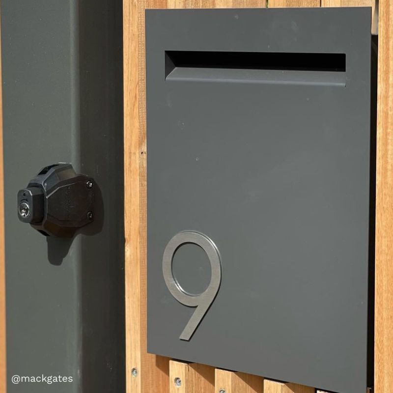 Stick on Slim Numbers – 120mm Stainless Steel