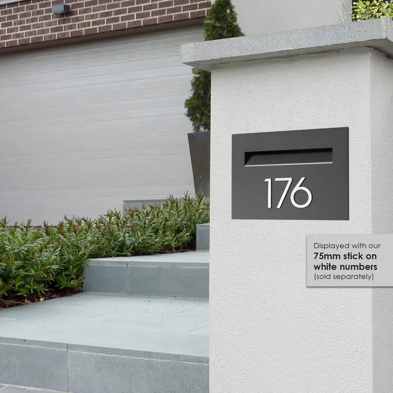 Milkcan Chelsea Charcoal Rear-Opening Brick Letterbox