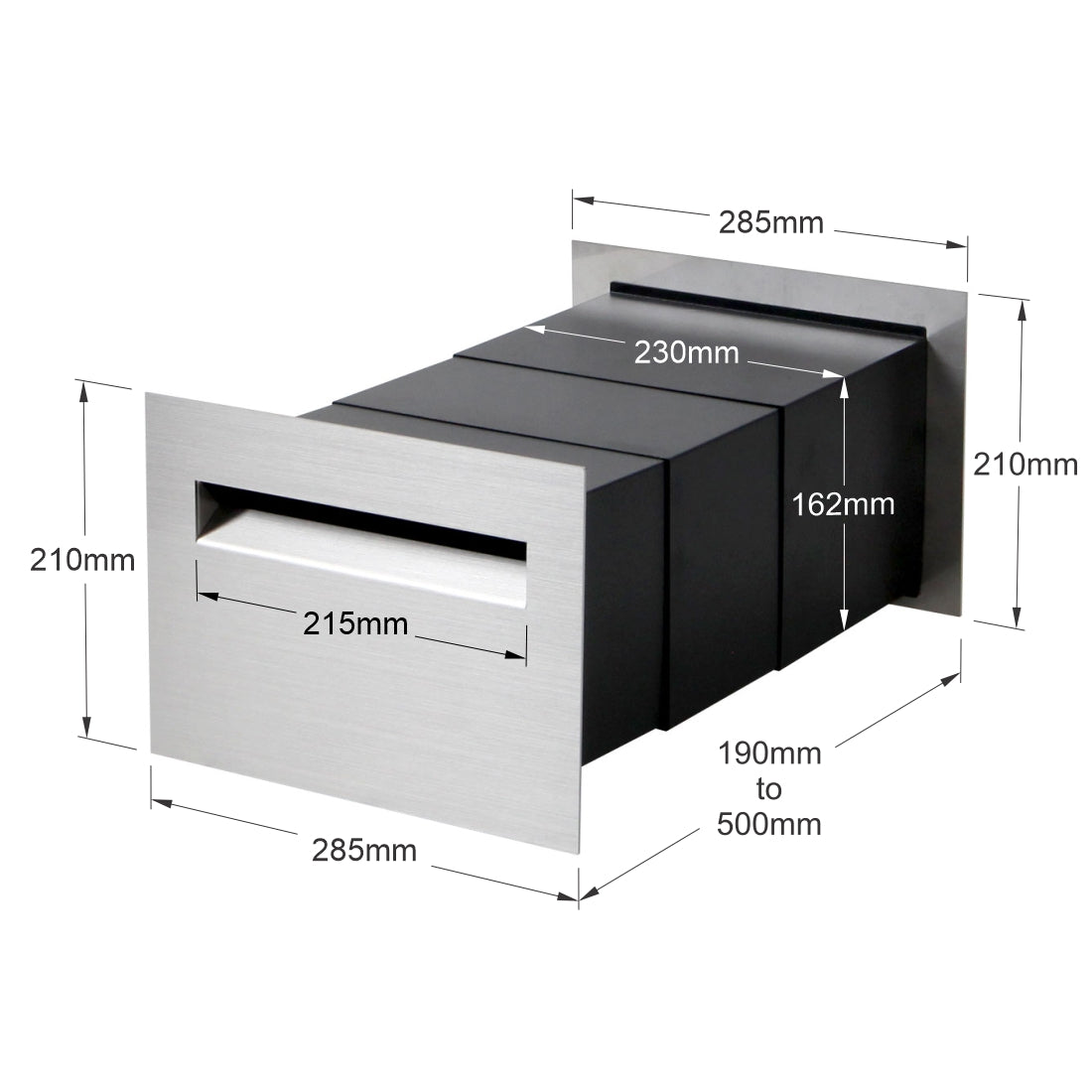 Milkcan Chelsea Stainless Steel Rear Opening Brick