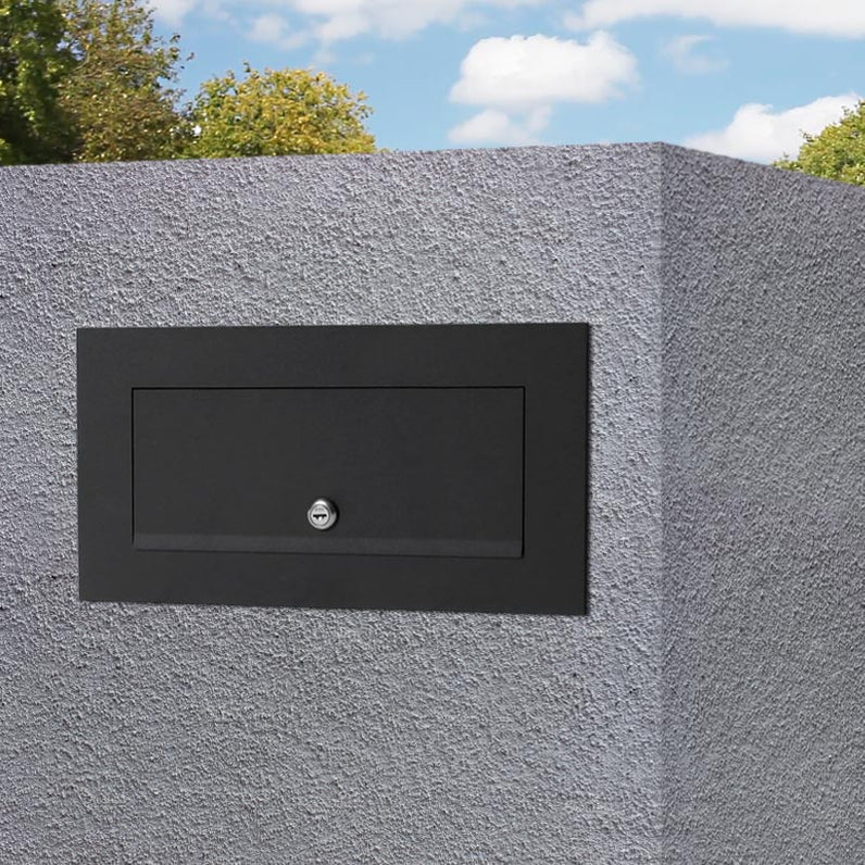 Milkcan Palazzo Black Brick A4 Letterbox