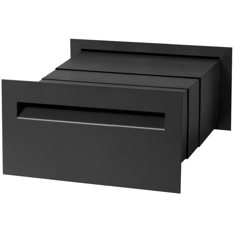 Milkcan Palazzo Black Brick A4 Letterbox