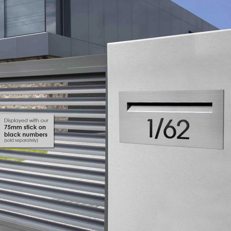 Milkcan Palazzo A4 Brick Letterbox - Stainless Steel Rear Opening