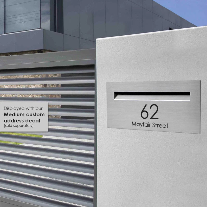 Milkcan Palazzo A4 Brick Letterbox - Stainless Steel Rear Opening