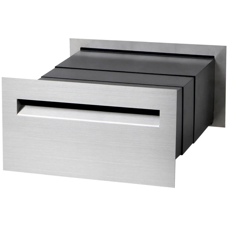 Milkcan Palazzo A4 Brick Letterbox - Stainless Steel Rear Opening