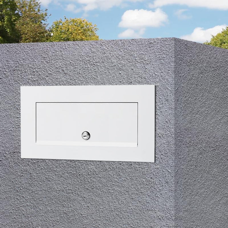 Milkcan Palazzo White Brick A4 Letterbox