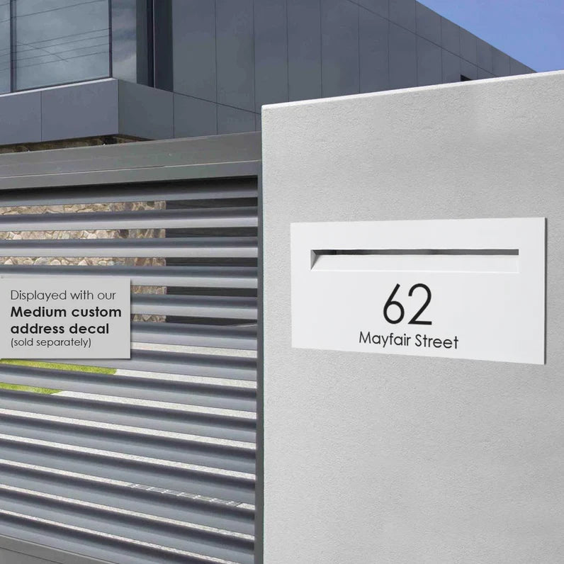 Milkcan Palazzo White Brick A4 Letterbox