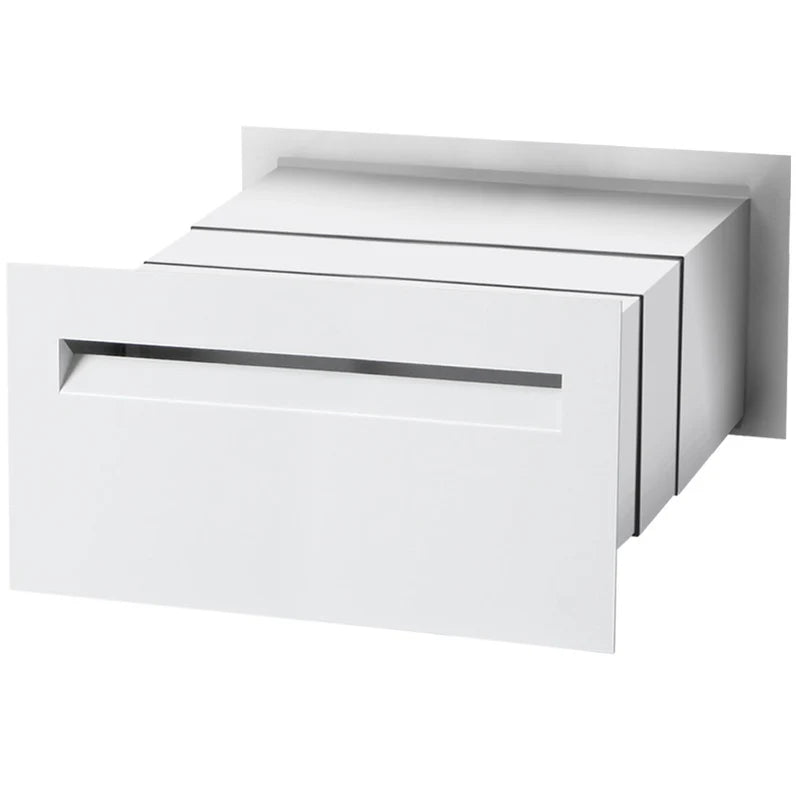 Milkcan Palazzo White Brick A4 Letterbox