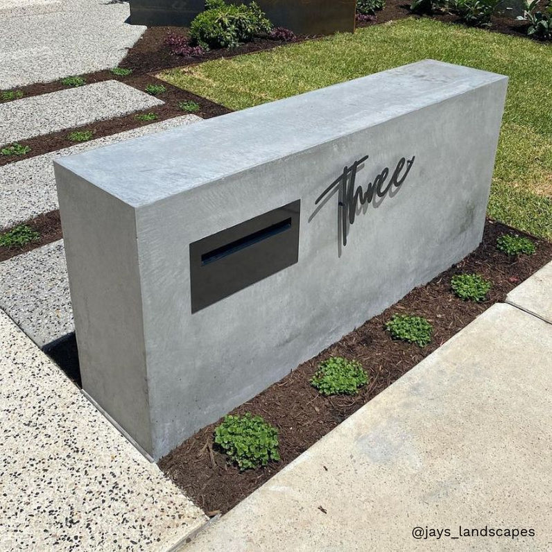 Milkcan Palazzo Black Brick A4 Letterbox