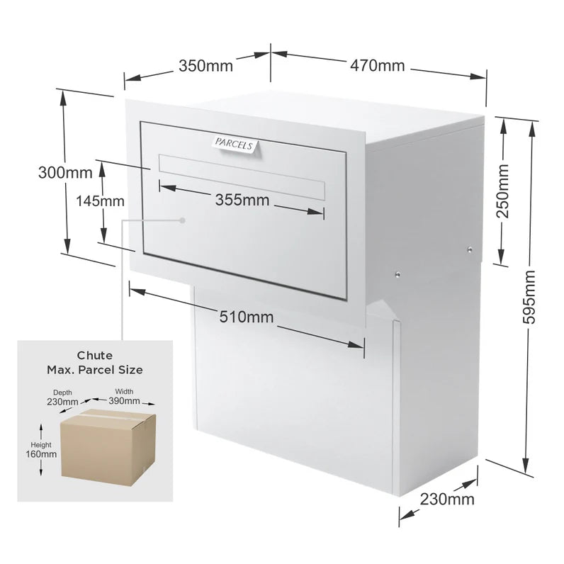 Milkcan Geneva Parcel Fence/Brick Letterbox