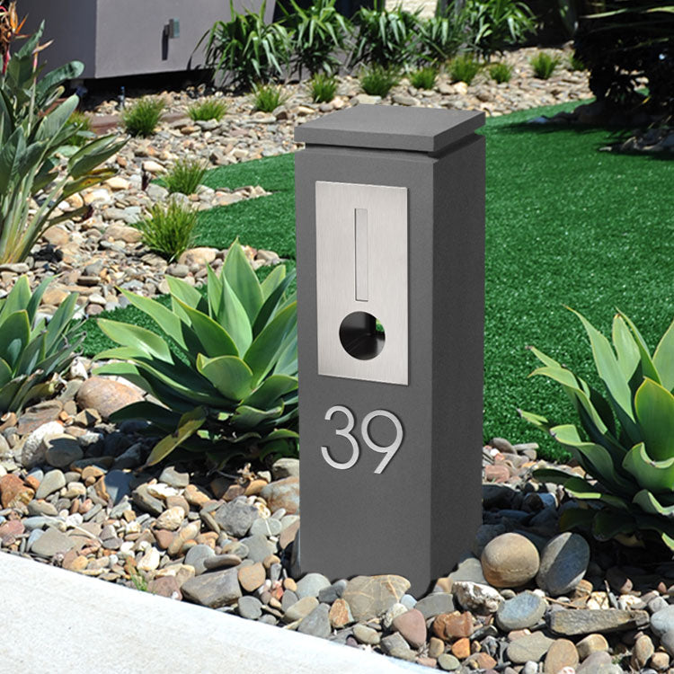 Stick on Slim Numbers – 120mm Stainless Steel