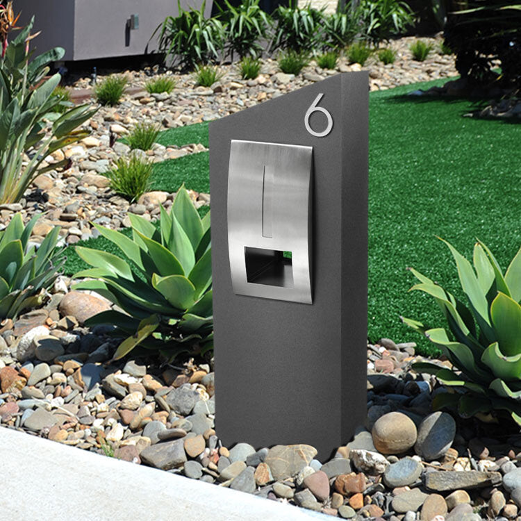 Stick on Slim Numbers – 120mm Stainless Steel