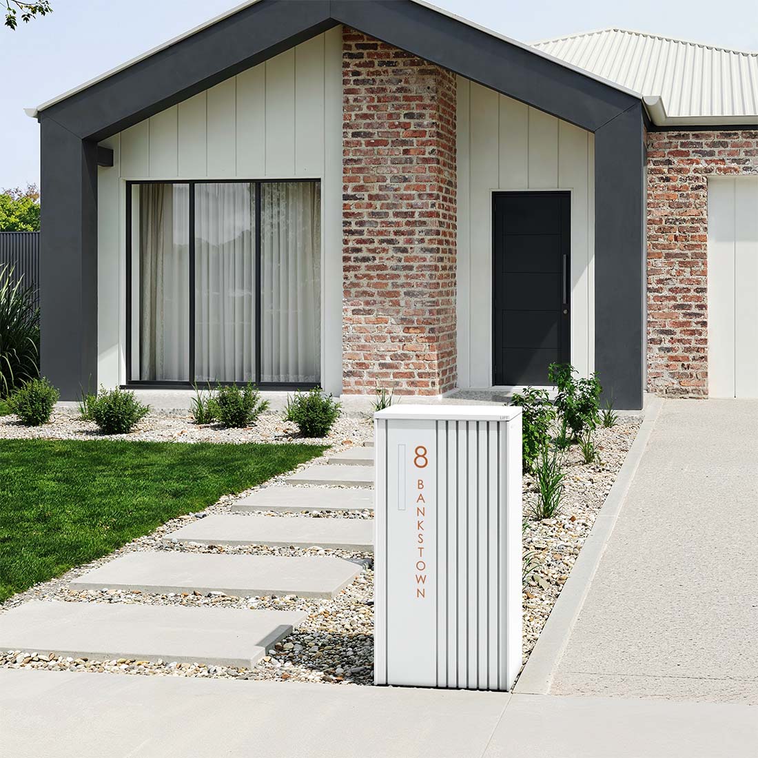 Vertical Custom Address Decal Sticker