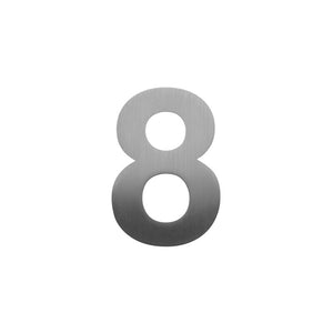 Stick on Bold Numbers – 75mm Stainless Steel