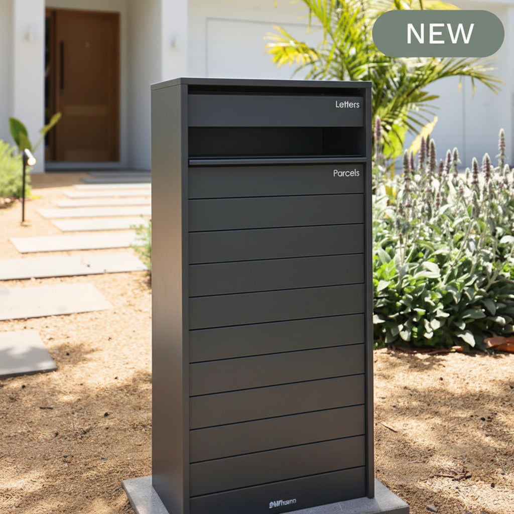 Milkcan Hamilton WIDE Parcel & Mail Pillar