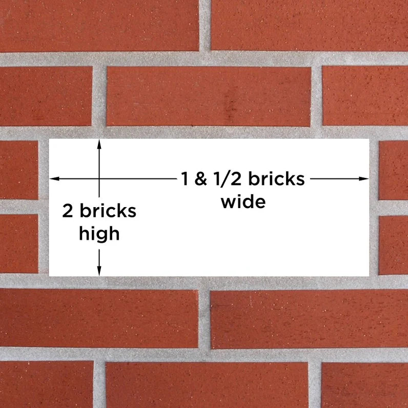 Milkcan Palazzo White Brick A4 Letterbox