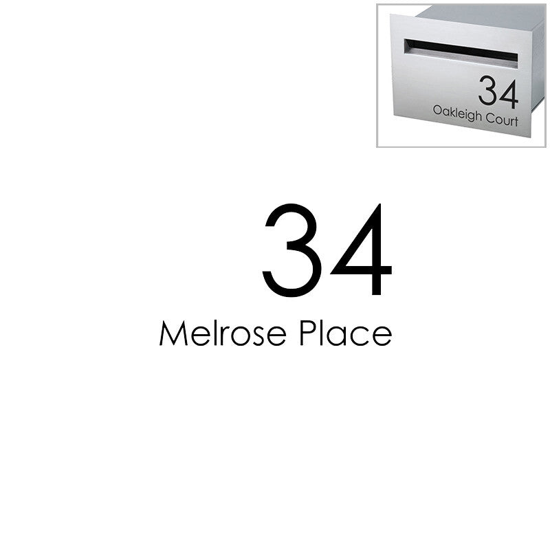 Small Custom Address Decal Sticker