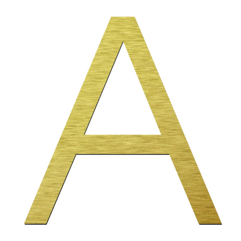 Stick on Slim Numbers – 120mm Gold