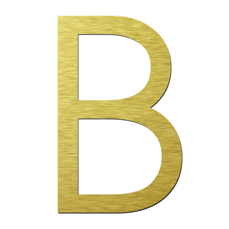 Stick on Slim Numbers – 120mm Gold