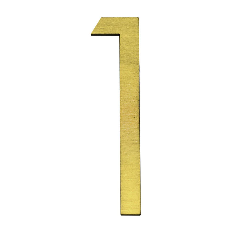 Stick on Slim Numbers – 120mm Gold - Aussie Clotheslines & Letterboxes