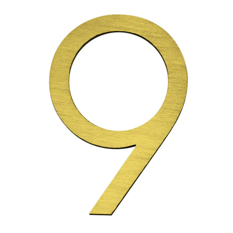 Stick on Slim Numbers – 120mm Gold